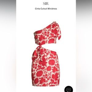 SIR the Label - Cinta Cut Out Dress - Size 6 US (2 Australian)